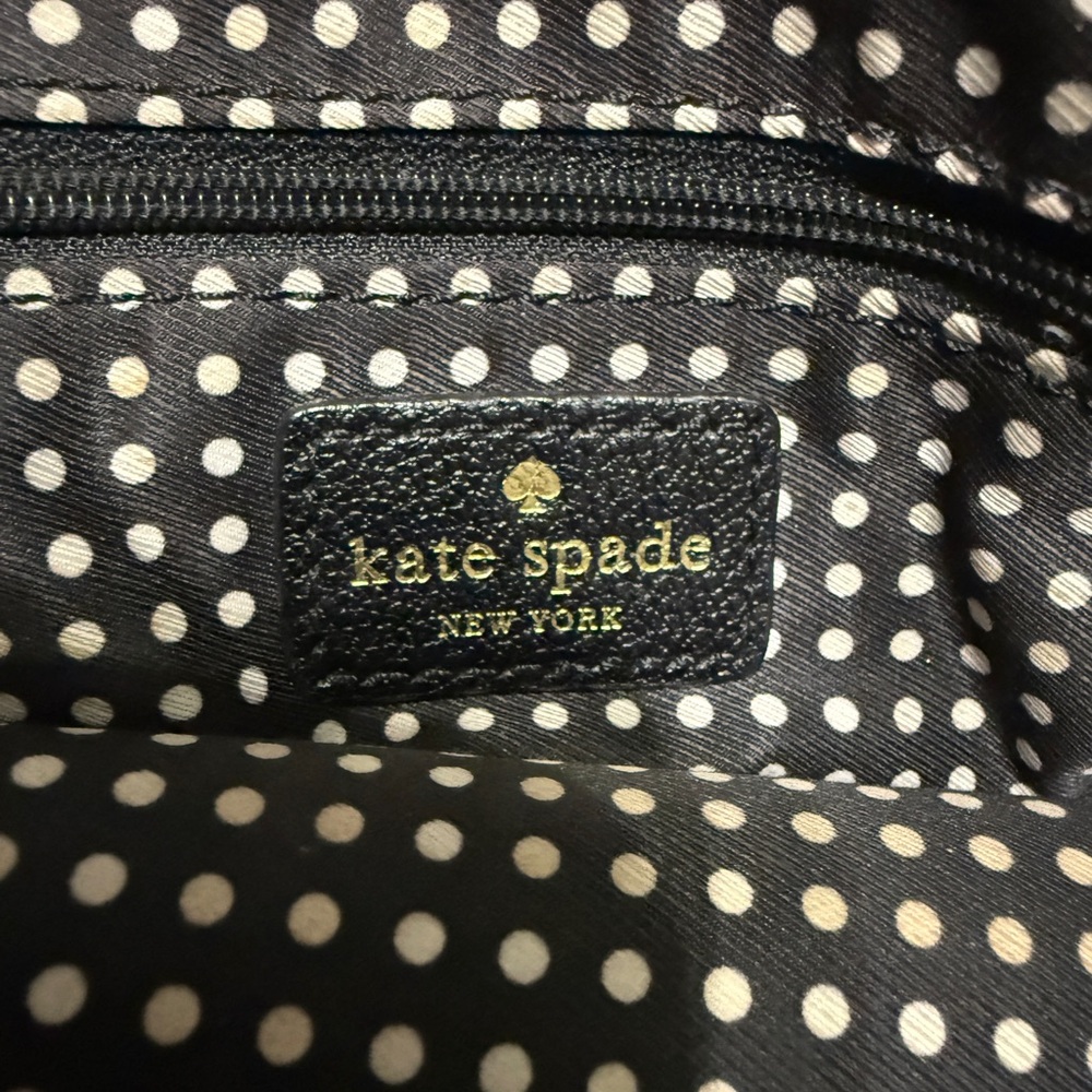 Kate Spade Black and Tan Leather Shoulder Bag - Picture 3 of 6